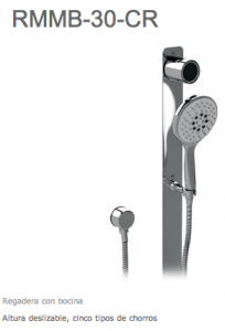 Regadera con bocina Bluetooth RMMB-30-CR