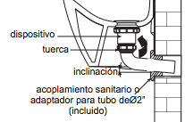 Inclinación codo en Mingitorio Seco Helvex