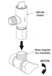 TV-120 Abrir llave angular